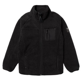 Mystic DTS Teddy Zip Thru Sweat Black