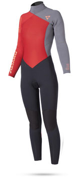 Mystic Diva 5/3 Wetsuit Back Zip Coral