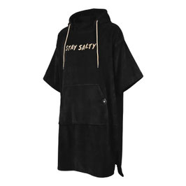 Manera Poncho Stay Salty Black