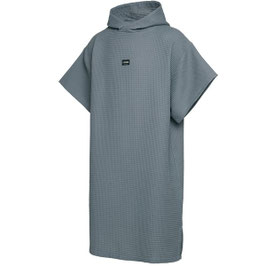 Mystic Poncho Waffle Tidal Blue