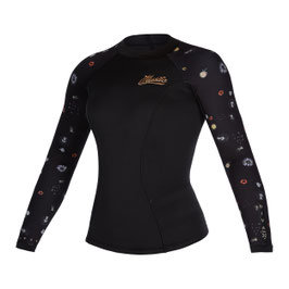 Mystic Diva L/S Vest Neoprene 2mm Women Black