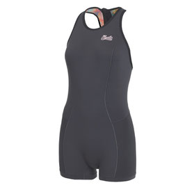 Mystic Lunar Short John 2/2mm Bzip Women Dark Grey