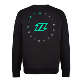 North Flash Crew Sweat Black