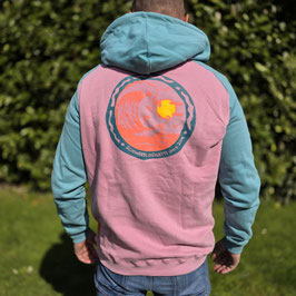 Schwerelosigkite Hoodie Wind Waves Coral Green