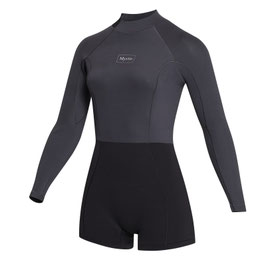 Mystic Lunar Longarm Shorty 2/2mm Bzip Women Black
