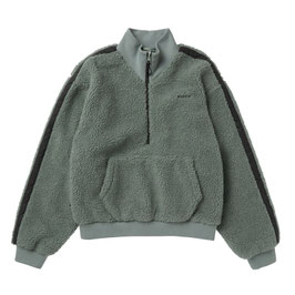 Mystic Teddy Zip Up Sweat Women Frozen Green
