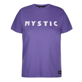 Mystic Brand Tee Women Big Logo Purple