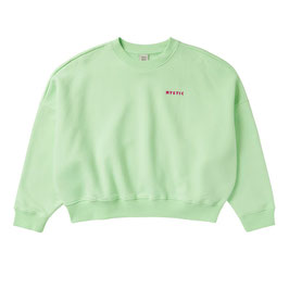 Mystic Dropped Shoulder Crew Sweat Lime Green