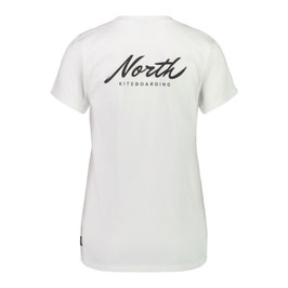 North Women Script Tee White