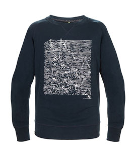 SWLK Men Sweat Big Waves in Midnight Navy