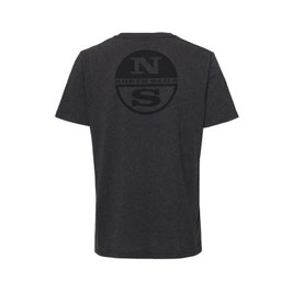 North Sails Logo T-Shirt Asphalt Melee