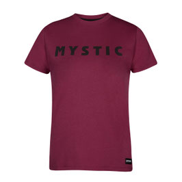Mystic Brand Tee Women Big Logo Burgundy