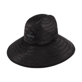 North Coastline Straw Hat Black