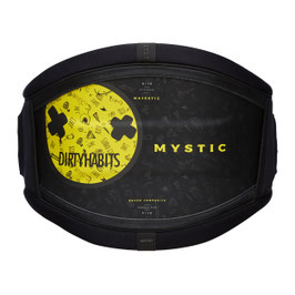 Mystic Majestic Waist Harness 'Dirty Habits' Black Yellow