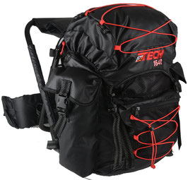 ZAINO OL TECH NERO/ROSSO 40 LITRI CON SGABELLO - RIF L302