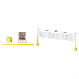 KIT MINI BADMINTON + MINI VOLLEY + MINI TENNIS - RIF L4002