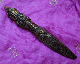 Phurba Jhakri tántrico tibetano grande de madera,mod. 2