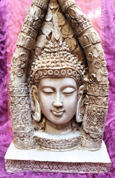 Figura busto Buda, 35 cm.