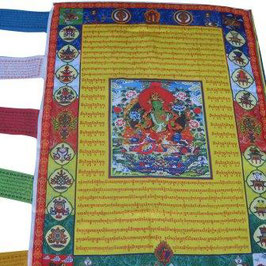 Bandera budista tibetana. Tara verde,