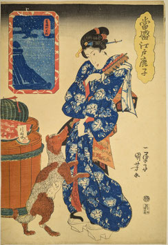 国芳　当盛江戸鹿子　茅場町薬師