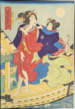 二代国貞　東京美女そろひ　柳ばし米八
