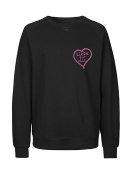 «Liebe für Alle» Sweater pink "Direkt auf's Herz"