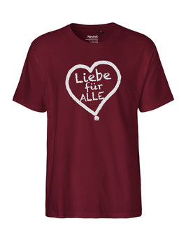 «Liebe für Alle» Shirt weiß - "Vorne Druff"