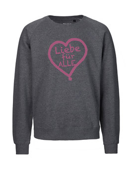 «Liebe für Alle» Sweater pink - "Vorne Druff"