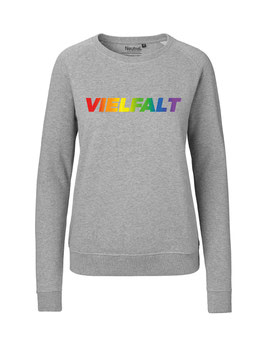 Taillierter «Vielfalt» Sweater Regenbogen - "Vorne Druff"