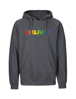 «Vielfalt» Hoodie Regenbogen - "Vorne Druff"