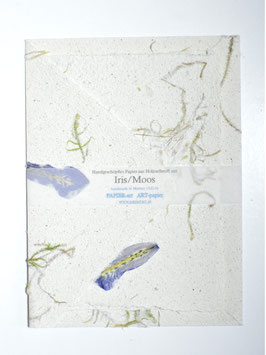 Briefpapier Einfach Iris, Moos