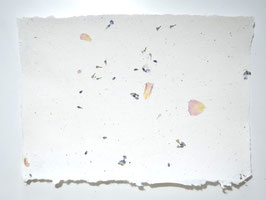 A4, Büttenpapier Rose/Lavendel Einzelblatt