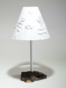 Tischlampe Metall/Holz Bartblume