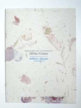 Briefpapier Mohn/Gräser