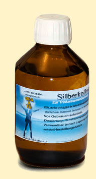 Silberkolloid 200 ml/300 ppm in Braunglasflasche