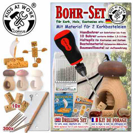 Bohrer-Kastanien-Kork-Set 01 - Kids at Work