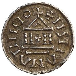 Ludwig der Fromme (814-840) AR Denar, unbek. Mzst.