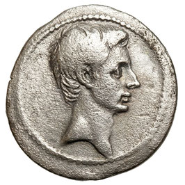 Octavian (32-27 BCE) Denarius, Pax