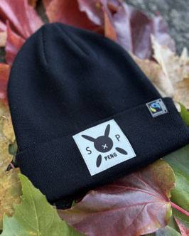 Fairtrade-Beanie, white PENG-Logo