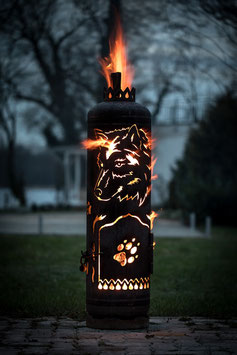 Feuerstelle SEITLICHER WOLF