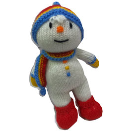 Amigurumi Tejido a mano - Muñeco nieve con chalina