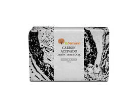 JABÓN NATURAL DE CARBÓN ACTIVADO, VITAMINA E Y KARITÉ - ENVASE X 100 G