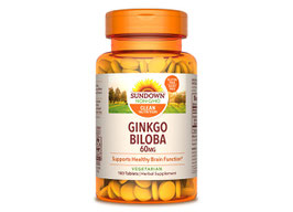 Ginkgo Biloba x 100 tabletas x 60 mg (Vegetariano, Gluten Free, Sin Lactosa)