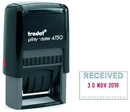 Trodat Printy Dater 4750 Custom Rubber Stamp