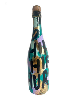 Rieslingsekt, Flasche handbemalt • HIP HIP HURRA mint