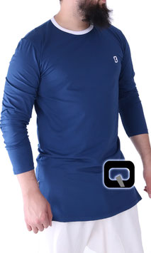 Langarm T-Shirt Farbe Blau