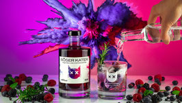 Böser Kater Magic Berry Gin mit Farbwechsel von Violett zu Rot