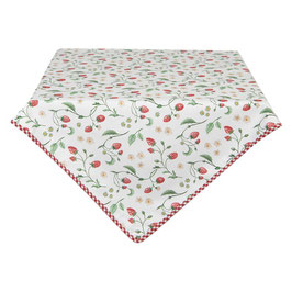 NAPPE COTON DECOR FRAISES 150 x150 cm