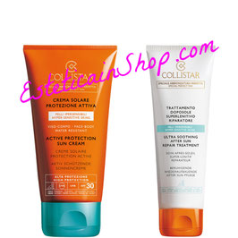 Collistar Promozione Speciale Abbronzatura Perfetta Crema Protezione Attiva SPF 30 150ml + Trattamento Doposole Pelli Sensibili 100ml