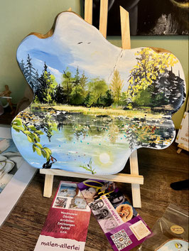 Acrylmalerei auf Holz